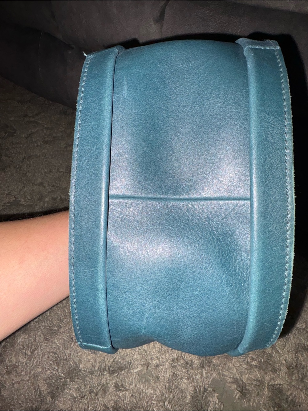 The Sydney Shoulder Bag Dark Teal Leather Classic Hobo - Picture 9 of 9